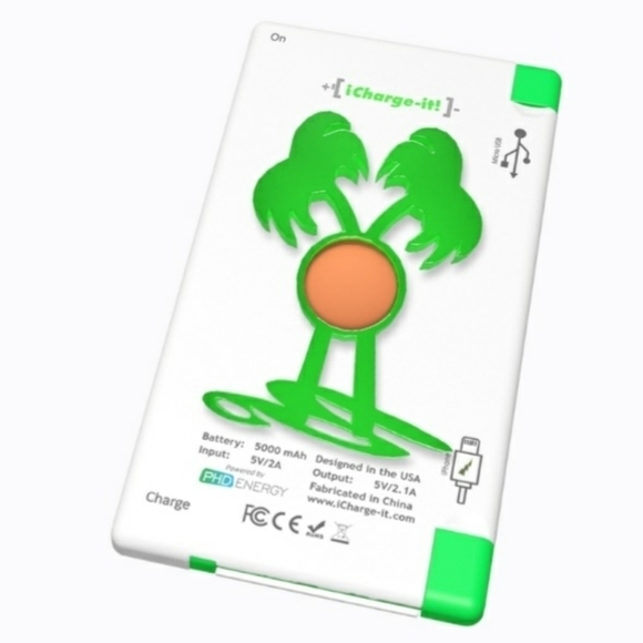 icharge-it Other - Power Bank With Palm Charm iPhone Android Cell Phone Tablet